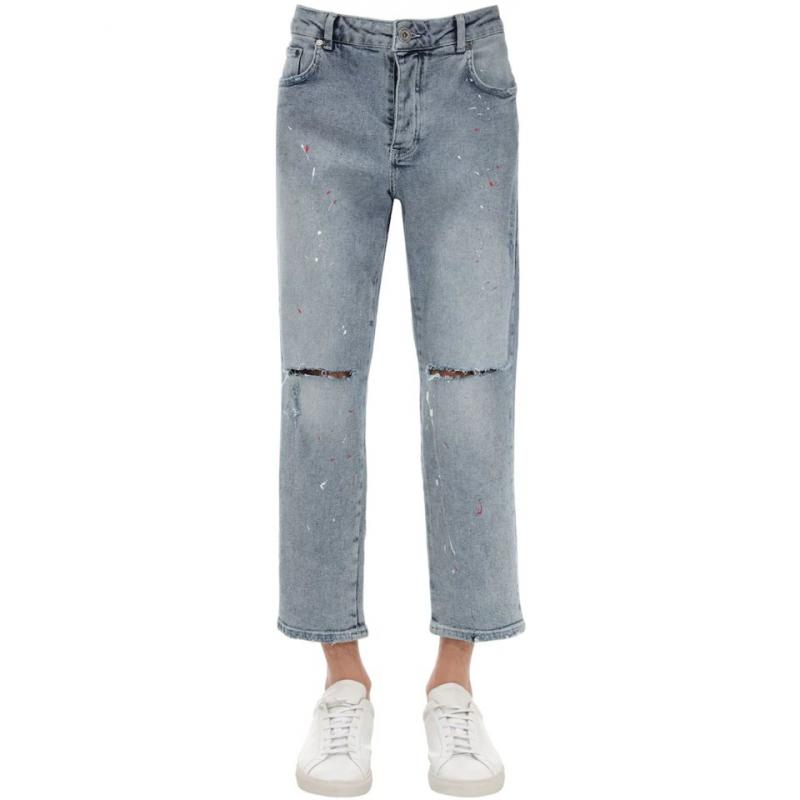 Blue-gray ninth men's jeans 69