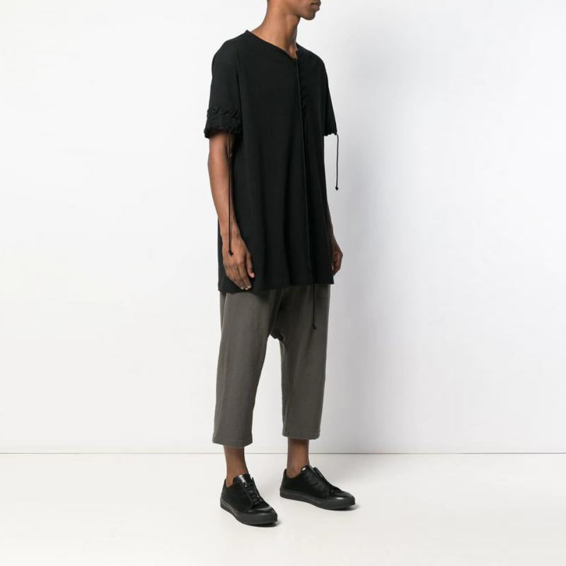 Black ultra-thin men's T-shirt 149