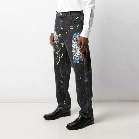 Thigh paint men's jeans 67