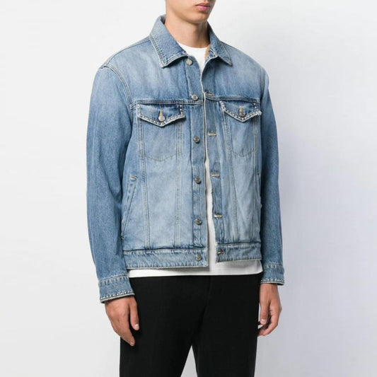 Lamb wool denim jacket 6