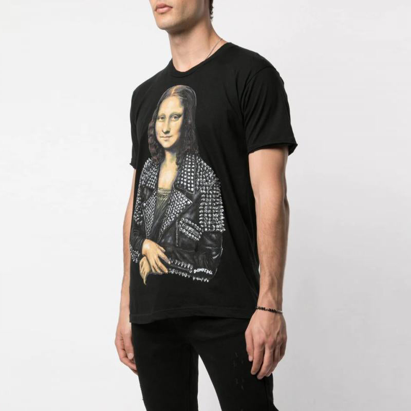 Herren-T-Shirt mit DTG-Aufdruck Mona Lisa